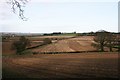 Lake Farm and farm land from the south