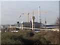 New construction work near Cardiff Bay