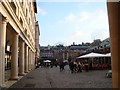 View of the Jubilee Market Hall and buildings on Tavistock Street from Covent Garden