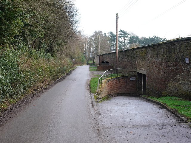 Lane north of Walled Garden, Close House
