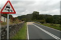 SN8414 : The impossible road sign near Craig-y-nos by Jaggery