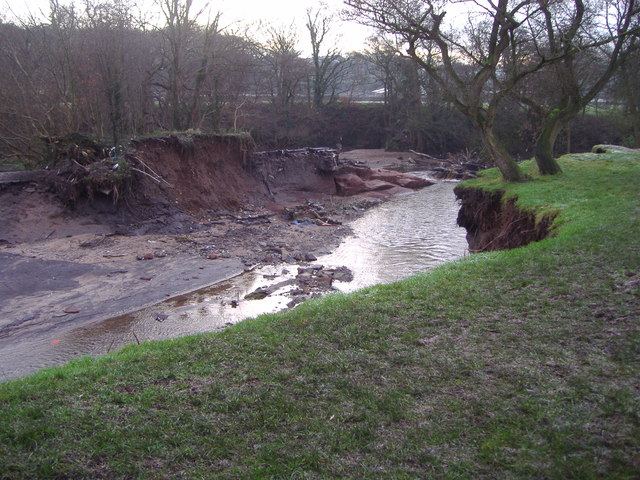 Red Rocks Collapsed Weir on the River Darwen