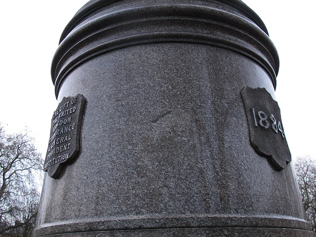 Detail of the Temperance Fountain on Clapham Common