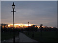TQ2974 : Path with lamps on Clapham Common by Stephen Craven