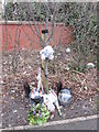 A roadside memorial on Runnymede Way, Kingwood