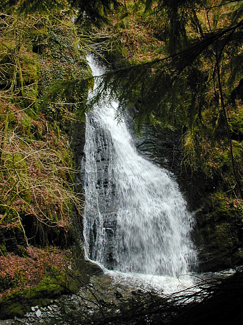 Waterfall above the Nant Gau