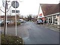 Road past the entrance to Tesco on Birmingham Road