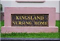 Kingsland Care Centre (2) - name stone, 252 Seacliff Road, Ballyholme, Bangor