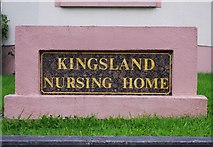 J5182 : Kingsland Care Centre (2) - name stone, 252 Seacliff Road, Ballyholme, Bangor by P L Chadwick