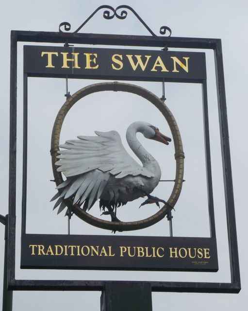 The Swan Pub Sign, Wimbledon