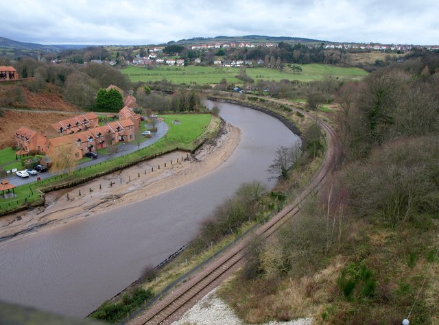 River Esk from Larpool viaduct