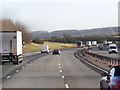 SP3755 : Southbound M40 at Junction 12 by David Dixon