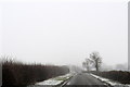 The road to Eaton Bray in the snow