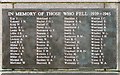 SD3128 : Ashton Gardens War Memorial 1939-1945 K-Y by Gerald England