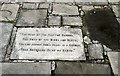 Poem on a paving stone