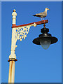 SD3318 : Seagull on a Southport Promenade lamppost by John S Turner