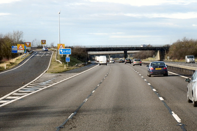 Northbound M40 at Junction 13