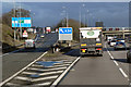 SP1475 : Northbound M42, exit at Junction 4 by David Dixon