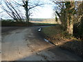 Sharp bend on Butcherfield Lane