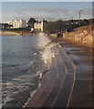 SX9163 : Waves on the promenade, Torre Abbey Sands by Derek Harper