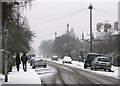 Rustat Road in the snow