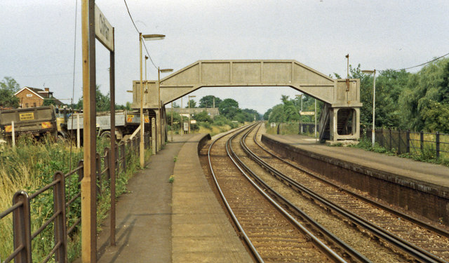 Chilham Station 1984 © Ben Brooksbank Geograph Britain And Ireland