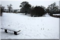 Path to Padbury Brook past the icy ponds