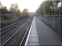 ST1494 : Ystrad Mynach railway station, Gwent by Nigel Thompson