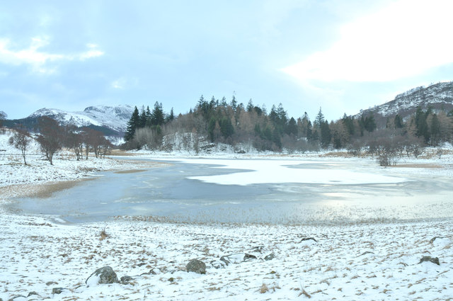 Lochain Uvie partially frozen