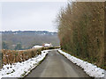 View down Flitterbrook Lane