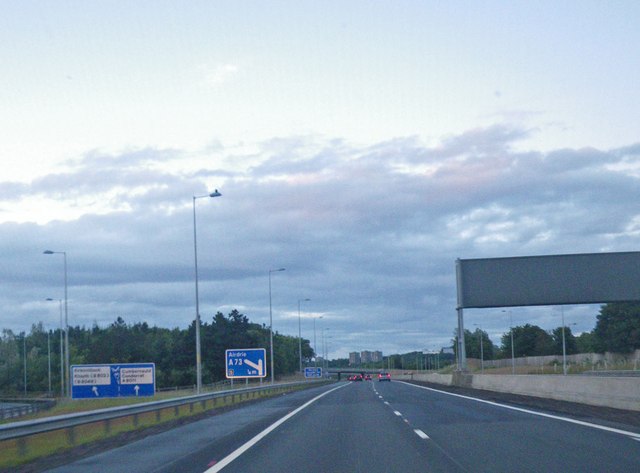 Approaching the turnoff to Airdrie