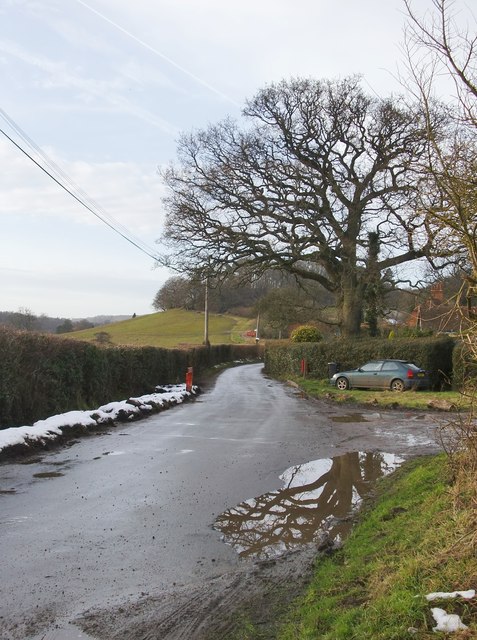 View north-west along Logmore Lane