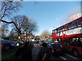 View up Lordship Lane from outside the Deeper Life Bible Church