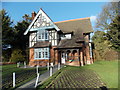 View of Rosebery Lodge from the path leading to the exit gate