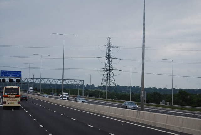 Pylon by the M25 © N Chadwick :: Geograph Britain and Ireland