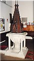 St John the Evangelist, Rownhams - Font & font cover