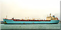 D4102 : The "Maersk Rhine" at Larne by Albert Bridge