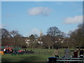 View of the Christ Church United Reformed and Methodist Church, Barry Road from Dulwich Park