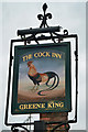 The Cock Inn, Boreham - inn sign