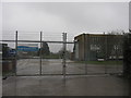 Entrance to Brockhampton sewage works