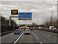 SJ9702 : Northbound M6 approaching Junction 10A by David Dixon