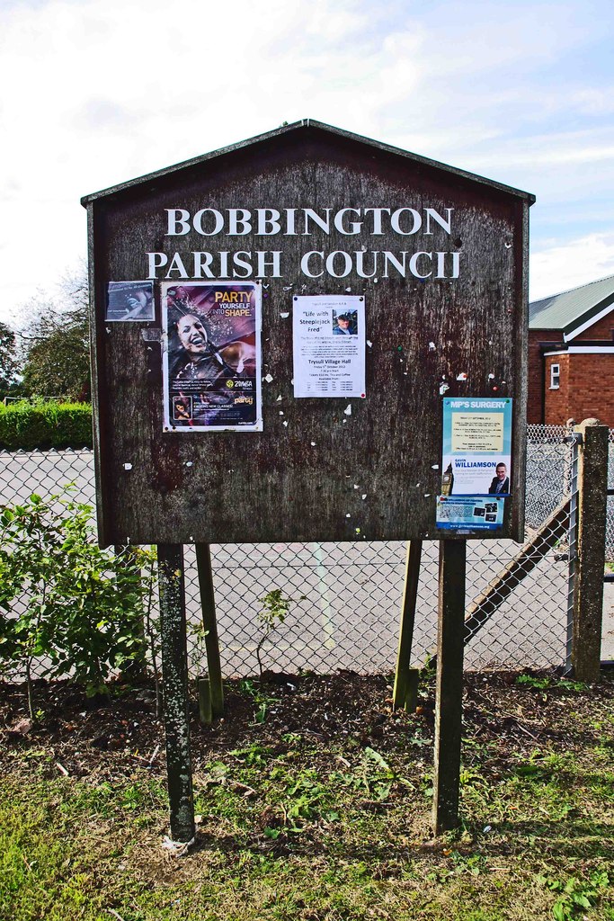 Bobbington Parish Council Noticeboard © P L Chadwick Geograph