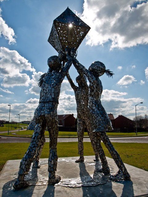 degrees f Geograph Sculpture, Ashby :: © Britain Londonderry Robert