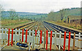 SD9946 : Cononley station, remains 1987 by Ben Brooksbank