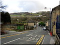 Woodhouse Road descending towards the River Worth