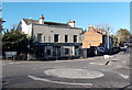 Fenced-off derelict former Town Local Pub, Royal Wootton Bassett