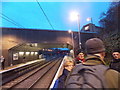 View west from the eastbound platform at Dalston Kingsland station