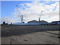 Wind turbine blades at Blyth Docks