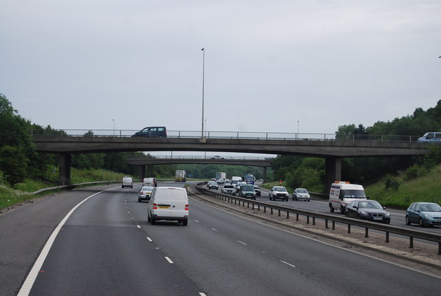 M11, Junction 7 overbridges © N Chadwick :: Geograph Britain and Ireland