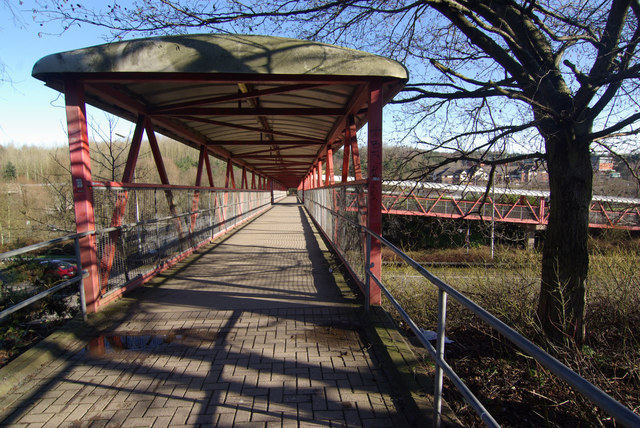 Bridge to Telford Central Station © Stephen McKay cc-by-sa/2.0 ...